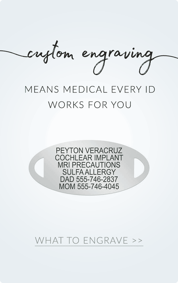 Girls' Medical ID Alert Jewelry