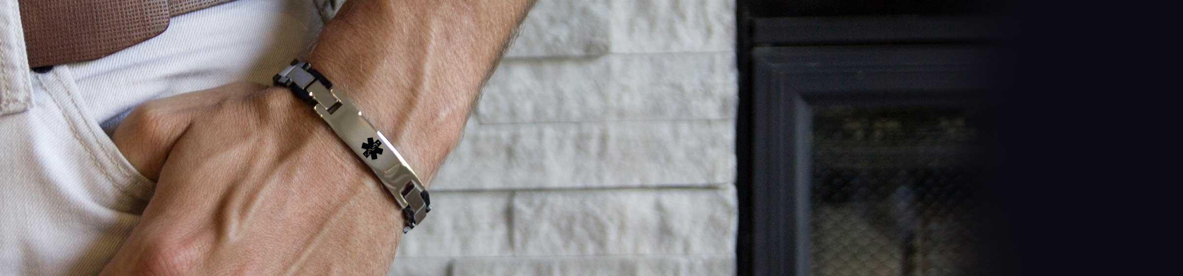 Adrenal Insufficiency ID Jewelry For Men