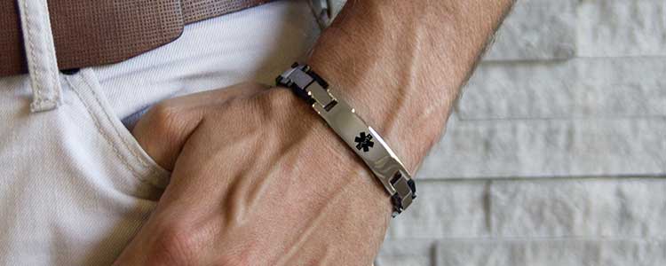 Adrenal Insufficiency ID Jewelry For Men