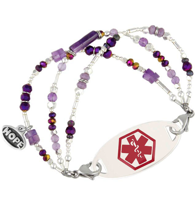 Wisteria Medical ID Bracelet Lauren's Hope