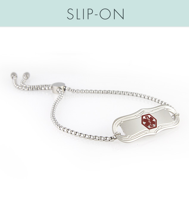 SmartFit Medical ID Bracelet in Stainless Steel