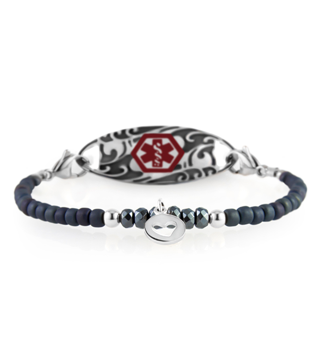 Grayce Stretch Medical ID Bracelet Lauren's Hope