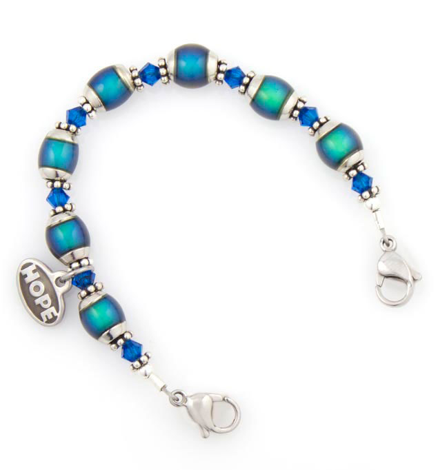 Color Changing Mood Beads Medical ID Bracelet | Lauren's Hope
