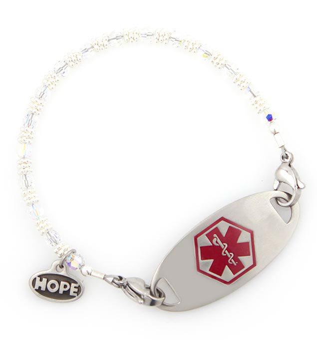 Eternal Brilliance Medical ID Bracelet Lauren's Hope