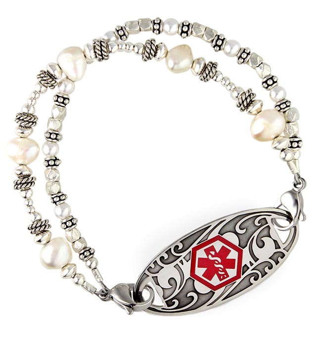 Silver Mine Medical ID Bracelet Lauren's Hope