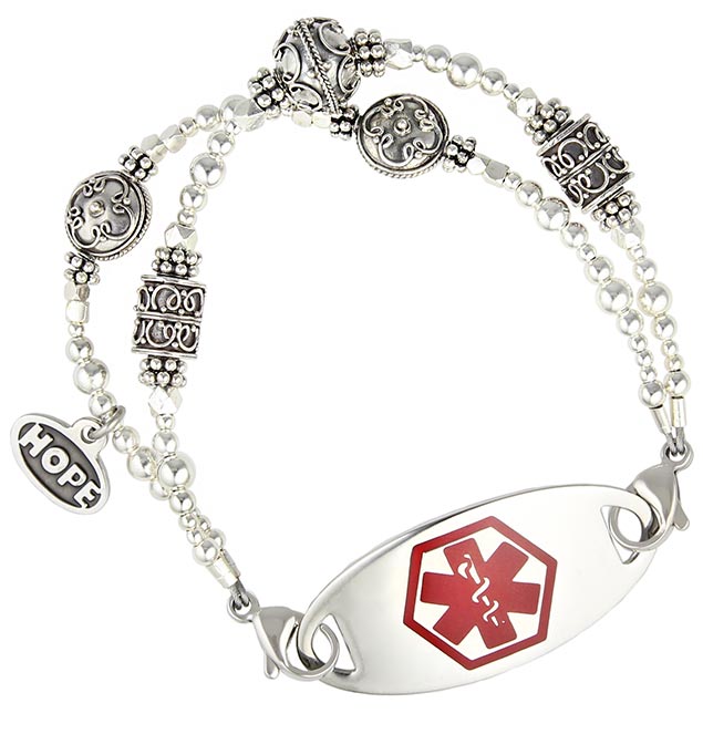 Queen Elizabeth Medical ID Bracelet Lauren's Hope
